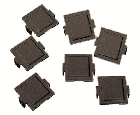 M20 Dust Cover for M-Series Faceplates and Outlets, black, 100/pk