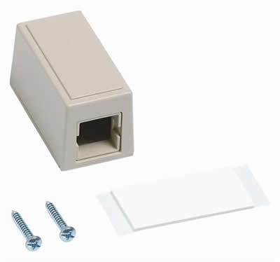 CommScope M101 Type Surface Mount Box, single port Ivory