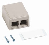 CommScope M102SMB 2-port Surface Mount Box, Ivory
