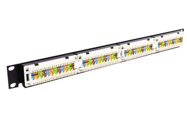 24-Port, RJ45 Patch Panel With 110 Terminations – Fosco Connect