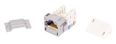 Powersum MPS100E Category 5e U/UTP Information Outlet, gray