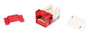 Powersum MPS100E Category 5e U/UTP Information Outlet, red
