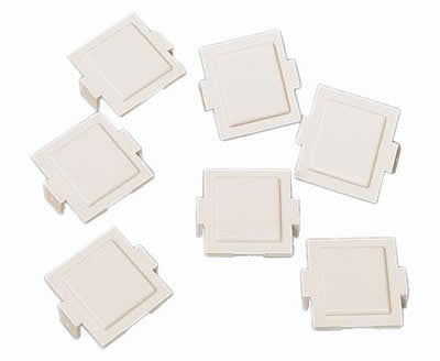 M20 Dust Cover for M-Series Faceplates and Outlets, Cream, 100/pk