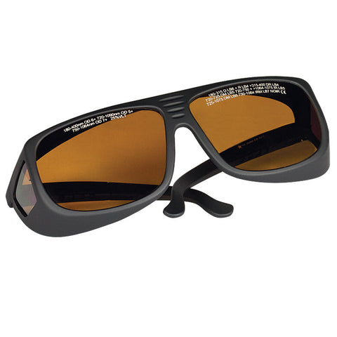 TH-LG9 - Laser Safety Glasses, Amber Lenses, 25% Visible Light Transmission, Universal Style