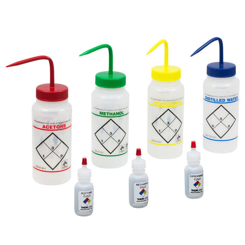 TH-B2939 - Kit: 4 Wash Bottles and 3 Dropper Bottles