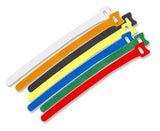 TrueConect TCHLCT-AST 8'' Hook & Loop Cable Ties, 15/PK-Assorted
