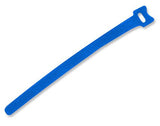TrueConect TCHLCT-BU 8'' Hook & Loop Cable Ties, 25/PK - Blue