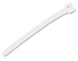 TrueConect TCHLCT-WH 8'' Hook & Loop Cable Ties, 25/PK - White