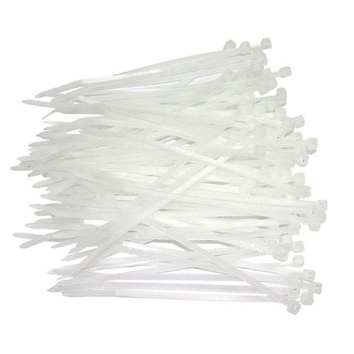 TrueConect 5-1/2'' x 9/64'' Nylon Cable Ties, 100/Pack - Neutral