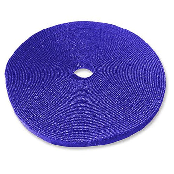 TrueConect TCHL34ROLL-BU 3/4'' Hook and Loop Tape - 50', Blue