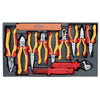 Wiha 32800 Electrician's Tool Set in Rolling Case, 80-Piece