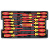 Wiha 32800 Electrician's Tool Set in Rolling Case, 80-Piece