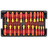Wiha 32800 Electrician's Tool Set in Rolling Case, 80-Piece