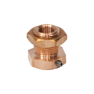 TH-N80L5P - Locking Phosphor-Bronze Bushing with Nut, 1/4"-80, L=0.38"
