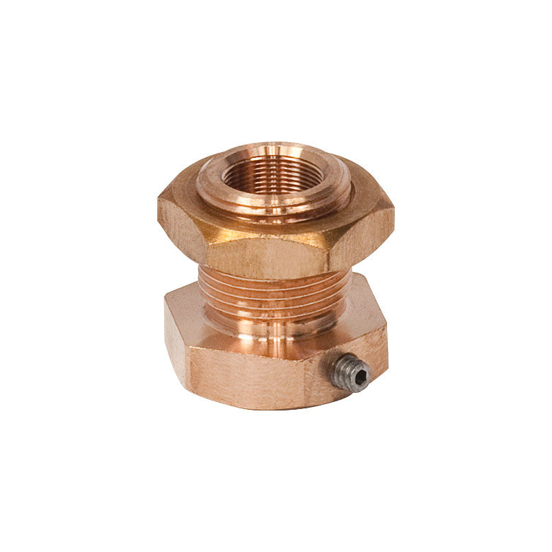 TH-N80L5P - Locking Phosphor-Bronze Bushing with Nut, 1/4"-80, L=0.38"