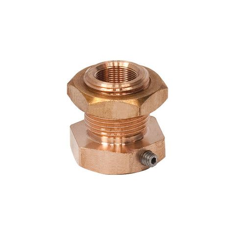 TH-N80L5P - Locking Phosphor-Bronze Bushing with Nut, 1/4"-80, L=0.38"