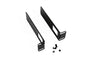 1RU 19" Flush Mount Rack Adapter Brackets (Pair)-Black