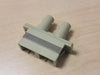 Duplex SC-ST (female-female) Adapter, Polymer Housing, Beige Color, Mfr Molex