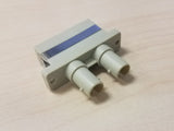Duplex SC-ST (female-female) Adapter, Polymer Housing, Beige Color, Mfr Molex