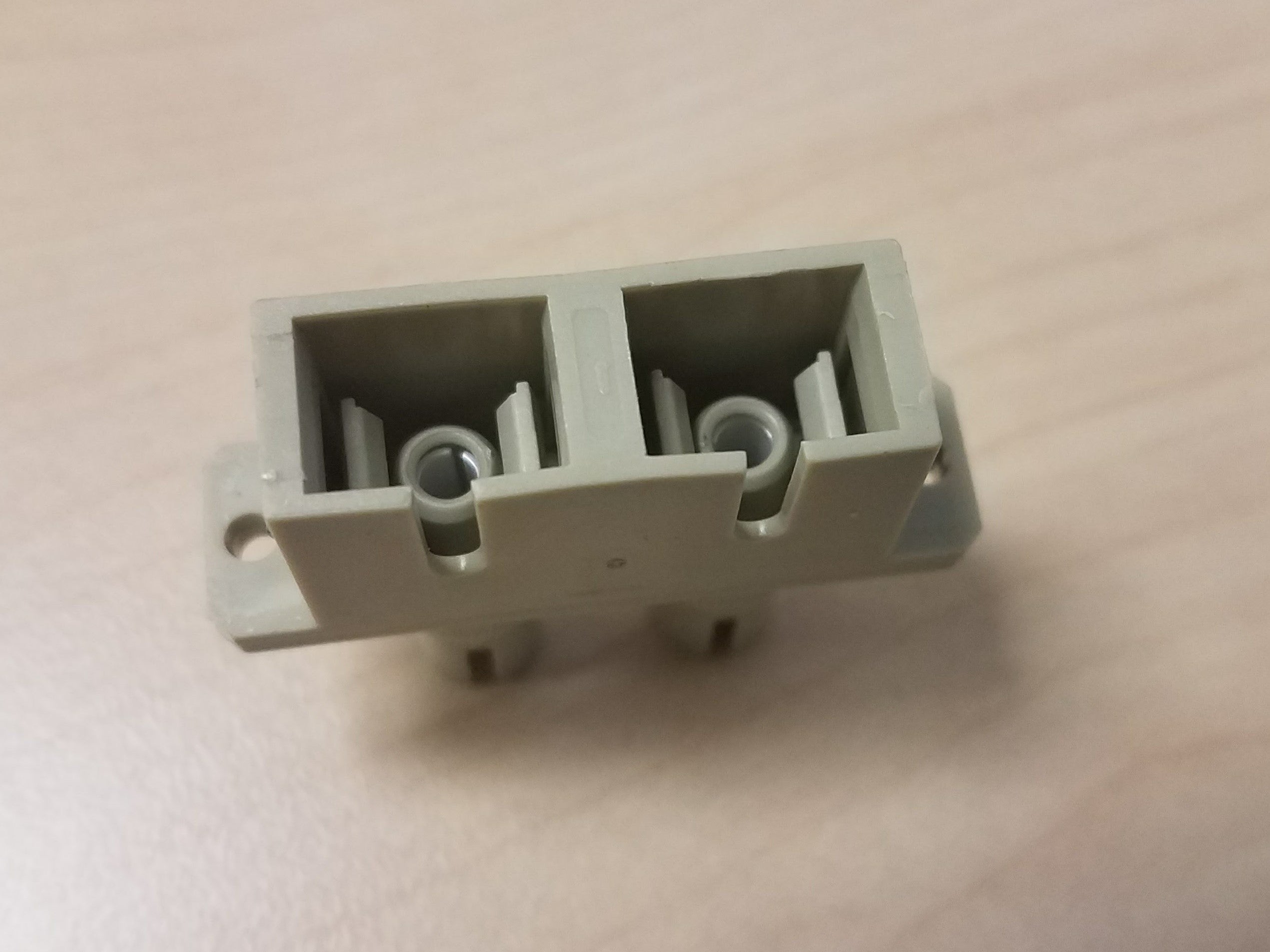 Duplex SC-ST (female-female) Adapter, Polymer Housing, Beige Color, Mfr Molex