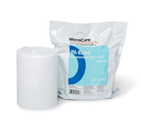 MicroCare MCC-BACWR IsoClean 100% Alcohol Wipes Refill, 100/Bag