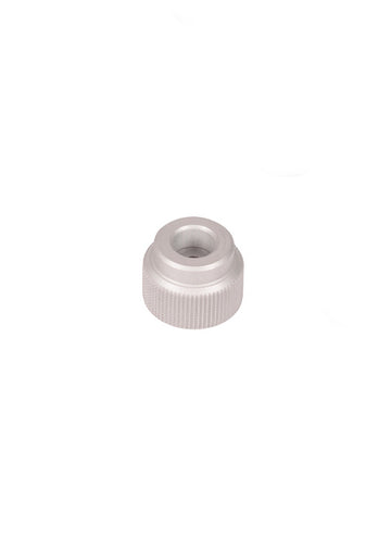 TH-F25SSK1-SILVER - 1/4"-80 Removable Knobs, Silver, Pack of 10