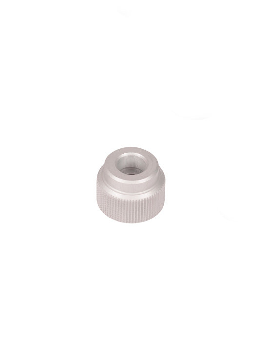 TH-F25SSK1-SILVER - 1/4"-80 Removable Knobs, Silver, Pack of 10