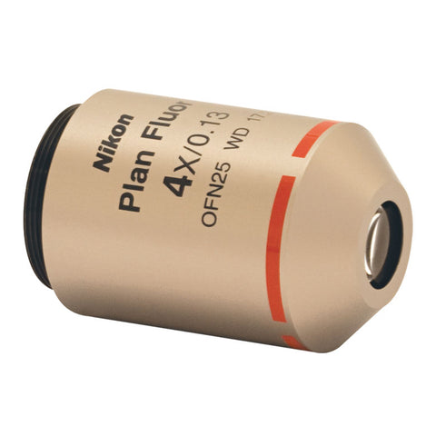 TH-N4X-PF - 4X Nikon Plan Fluorite Imaging Objective, 0.13 NA, 17.2 mm WD