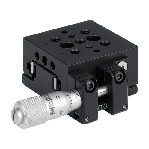 TH-MS1S - 1/4" Travel Single-Axis Translation Stage with Side-Mounted Micrometer, 8-32 Taps