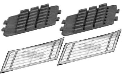 3M 2521FL Fibrlok splice inserts (2 pack) -Fit 2522,2523,2527 trays (6 splices per insert)