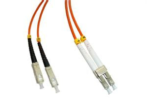 SCP-LCP-MD5 - SC/PC to LC/PC multimode 50/125 duplex fiber optic patch cord cable, 3m