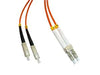 SCP-LCP-MD6 - SC/PC to LC/PC multimode 62.5/125 duplex fiber optic patch cord cable, 1m