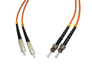 SCP-STP-MD6 - SC/PC to ST/PC multimode 62.5/125 duplex fiber optic patch cord cable, 3m