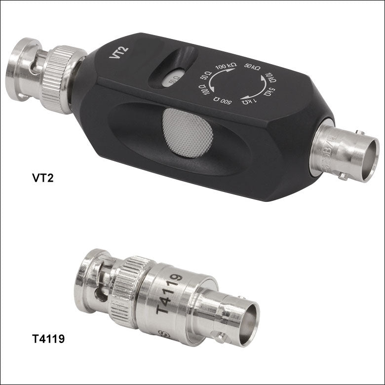 TH-VT2 - Variable Resistance BNC Feed-Through Terminator, 50 Ω to 100 kΩ