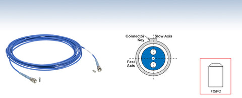 TH-P1-405BPM-FC-5 - PM Patch Cable, PANDA, 405 nm, FC/PC, 5 m