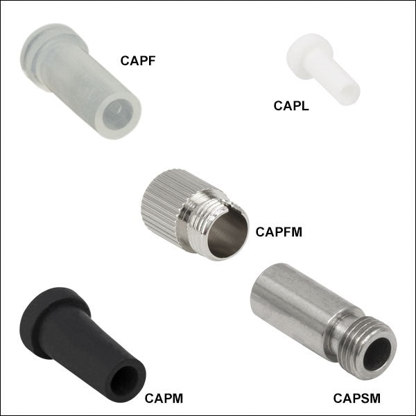 TH-CAPL - White Plastic Dust Caps for Ø1.25 mm Ferrules, 25 Pack