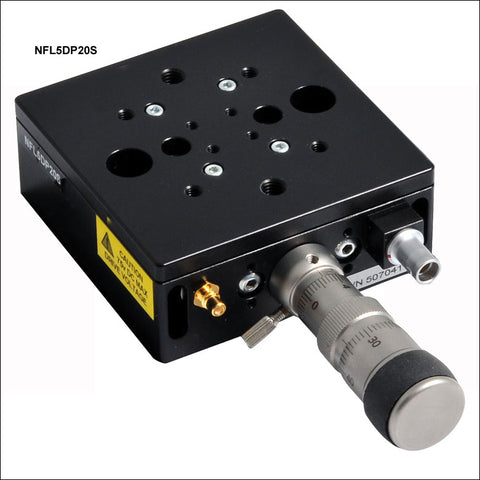 TH-NFL5DP20S - NanoFlex™ 5 mm Travel Translation Stage with Diff. Drive and Closed-Loop 20 µm Piezo Actuator, Imperial