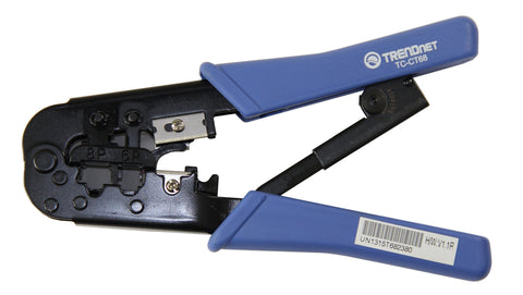 Crimpatrice A Cricchetto Per RJ45 E RJ11 – Spelafili E Taglierina Integrata, Tuff Jacks - Foto 1