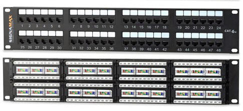 Cat 6+ 48 port 2U