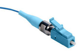 LC Simplex, 50µm OM3 10G MM, for 900µm Tight Buffered Fiber, Aqua Boot - Leviton Fast-Cure Connector