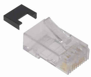 Mod Plug 8Pos 8Con For Round 24Awg Solid Cbl Category 5 & 5E 100/Pk 0025 RoHS
