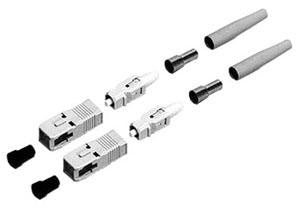 Duplex SC Zirconia Ferrule 126µm Single Mode Connector, 3mm Boot, Mfr ...