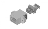 MTP Adapter, Gray, Standard Footprint, Full Flange Aligned