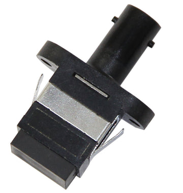 SC-ST (female-female) Adapter, Polymer Housing, Zirconia Sleeve, Black Color, Mfr TE Connectivity