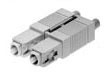 Duplex SC Zirconia Ferrule 125µm Multimode Connector, 3mm Boot, Mfr AMP