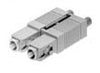 Duplex SC Zirconia Ferrule 125µm Multimode Connector, 3mm Boot, Mfr AMP