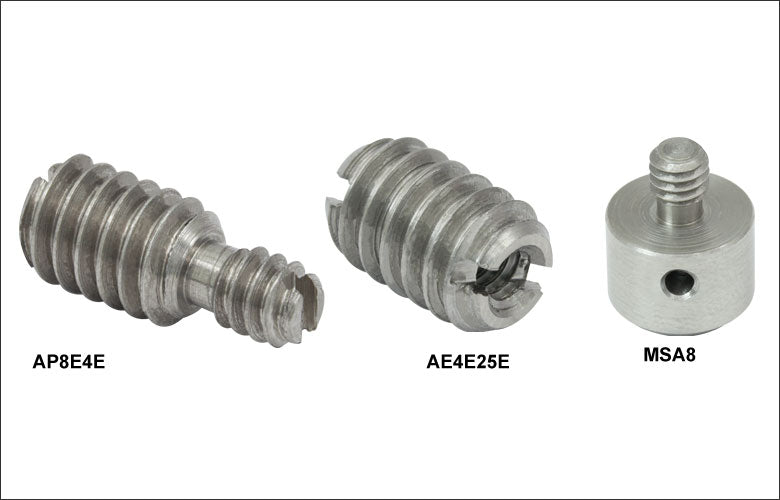 TH-MSA25 - Mini-Series Adapter with External 1/4"-20 Threads and Internal 4-40 Threads