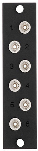 6-Pack ST Multimode Adapter Plate - Leviton OPT-X Adapter Plate