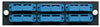 Six Pack, Duplex SC SM Adapter Plate 12 Fiber (Blue) - Leviton OPT-X Adapter Plate