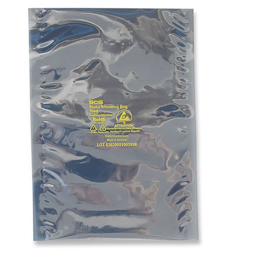 SCS 1001012 Metal-In Static Shielding Bag, 10"x12", 100/Pk